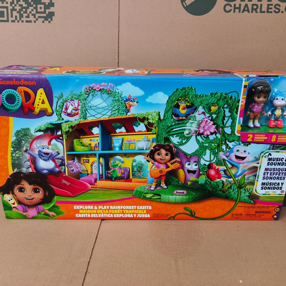 BOXED DORA, EXPLORE & PLAY RAINFOREST CASITA PLAYSET