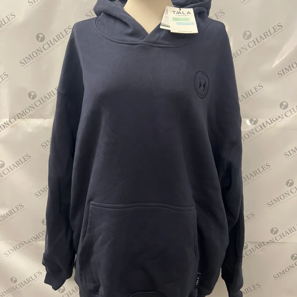 TALA OVERSIZED OVERHEAD HOODIE IN NAVY SIZE XXL