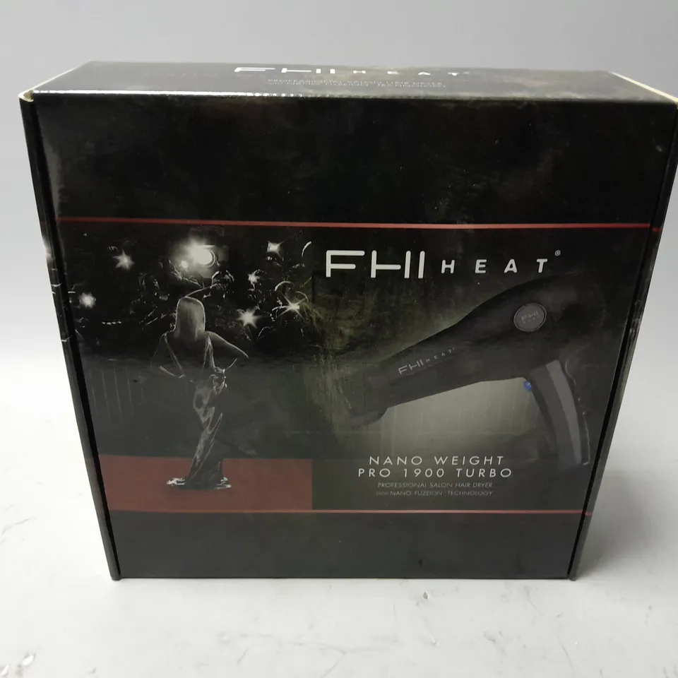 BOXED FHI HEAT NANO WEIGHT PRO 1900 TURBO HAIR DRYER