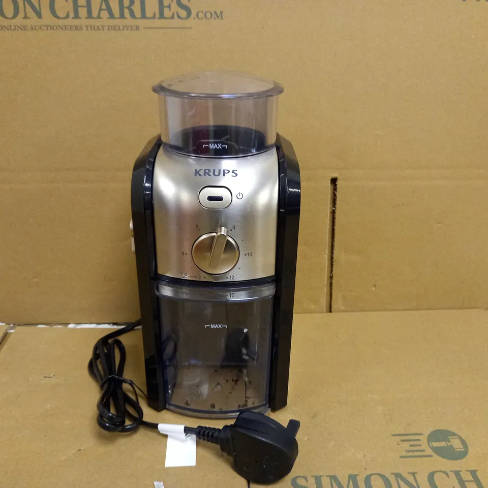 KRUPS GVX231 EXPERT BURR GRINDER FOR COFFEE BEANS
