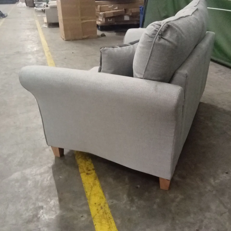 ALSOP 2 SEATER FABRIC SOFA - SILVER RRP £729