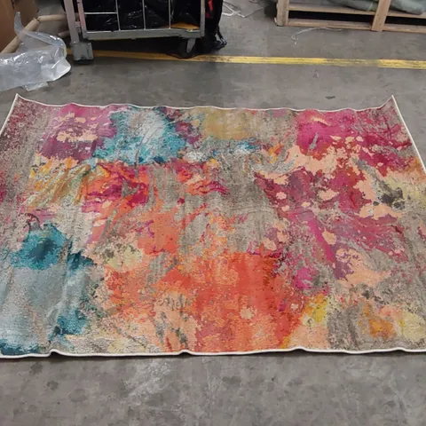 AALIN GALACTIC FLATWEAVE MULTI-COLOURED RUG // 160 X 230CM