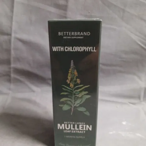 BETTERBRAND DIETARY SUPPLEMENT - MULLEIN LEAF EXTRACT WITH CHLOROPHYLL 