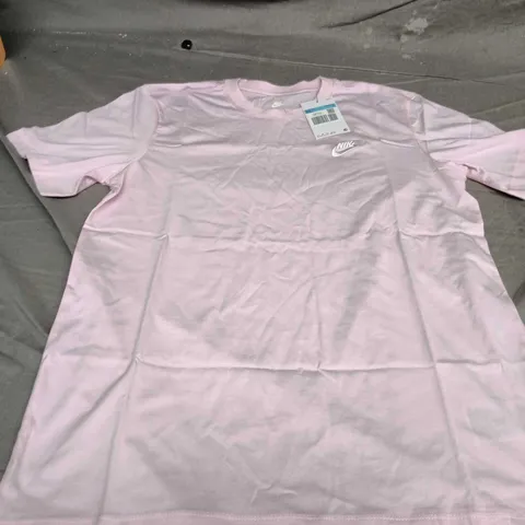 NIKE THE NIKE TEE – PINK MEN'S T‑SHIRT, UK M