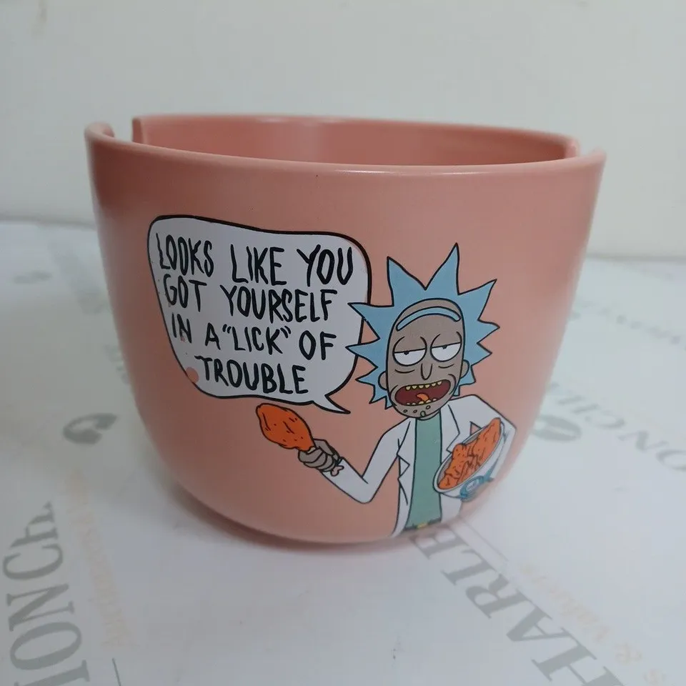 RICK AND MORTY DESIGNED BREAKFAST BOWL 