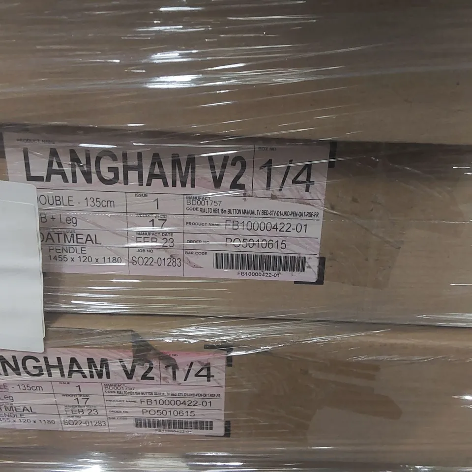 PALLET CONTAINING A LARGE QUANTITY OF ASSORTED BED PARTS