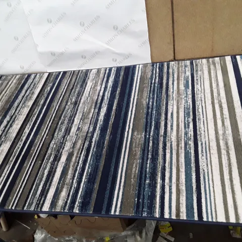 AMBA BLUE/GREY RUG 80×300CM