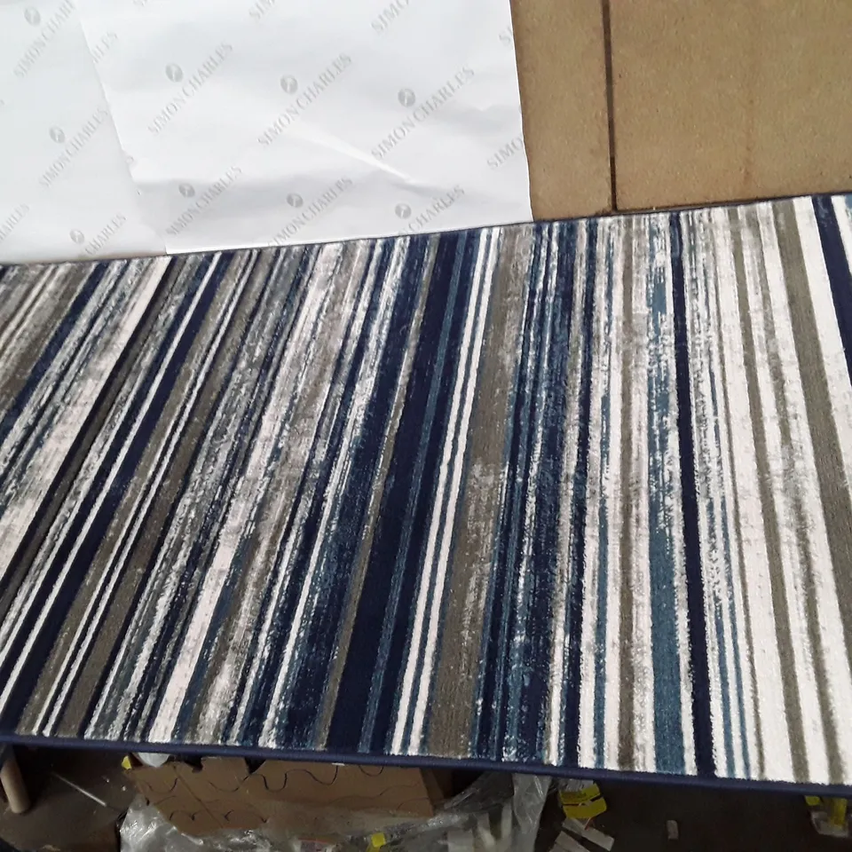 AMBA BLUE/GREY RUG 80×300CM