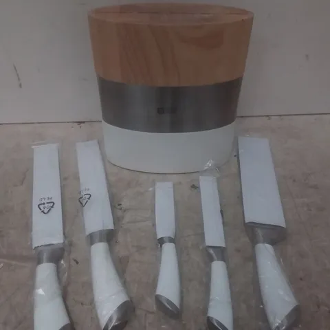 RICHARDSON SHEFFIELD FUSION KITCHEN KNIFE BLOCK SET