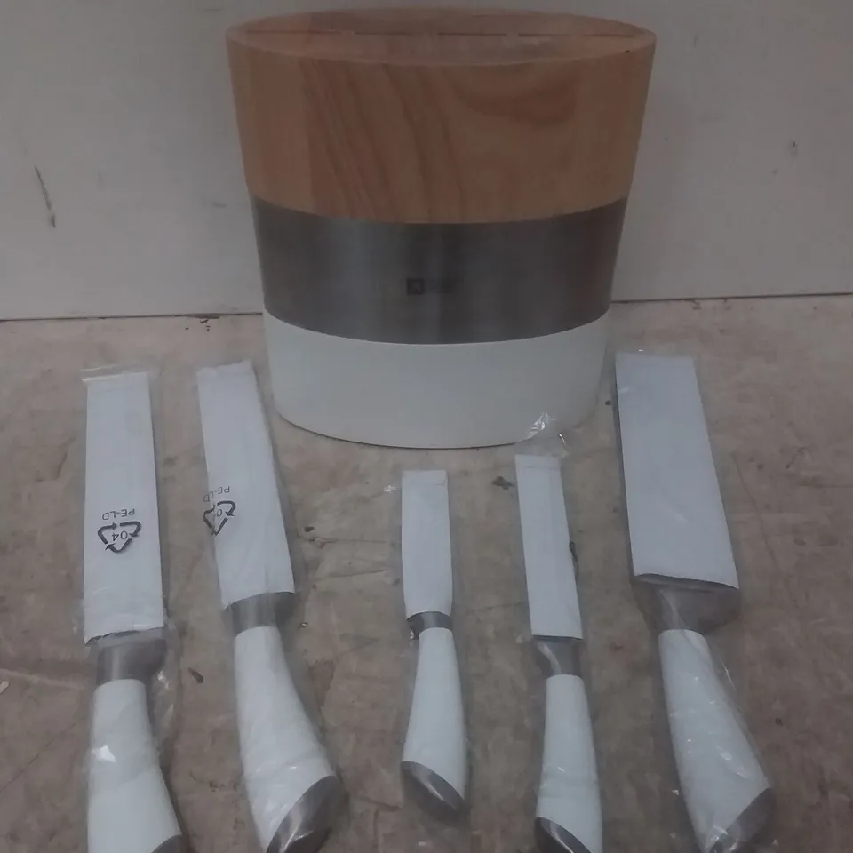 RICHARDSON SHEFFIELD FUSION KITCHEN KNIFE BLOCK SET