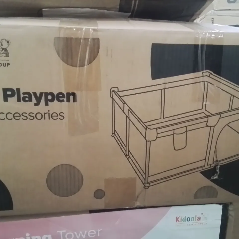 BOXED KIDOOLA SOFT PLAYPEN WITH ACCESSORIES 