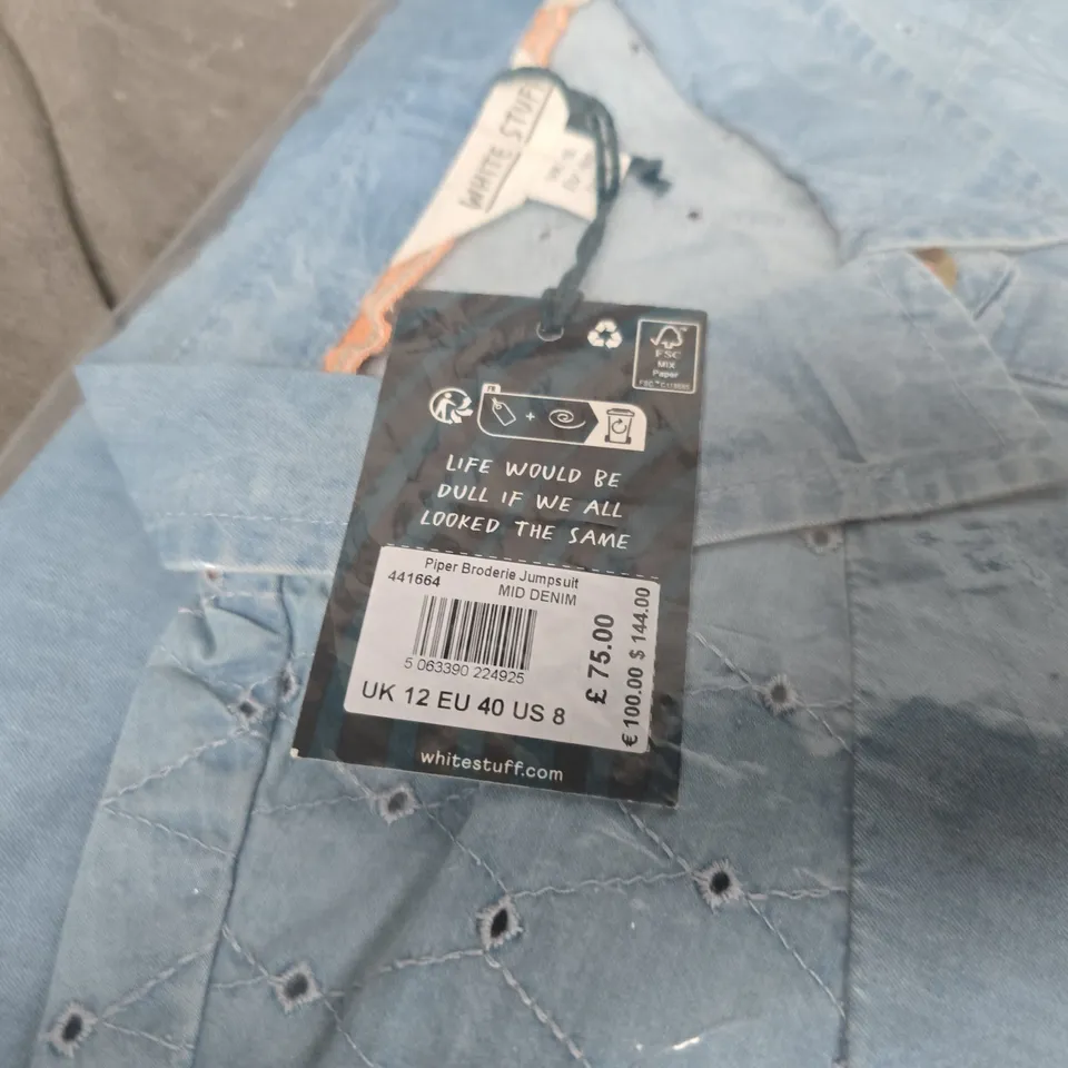 WHITE STUFF DENIM SHIRT – WOMEN'S, UK 12 (EU 40, US 8)