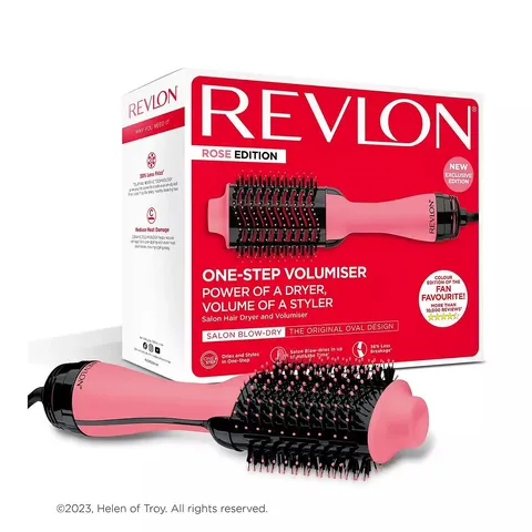 BOXED REVLON LONDON ONE-STEP VOLUMISER - ROSE