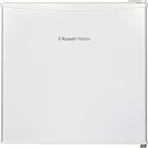BOXED RUSSELL HOBBS MINI FREEZER 31 LITRE CAPACITY WHITE FREESTANDING TABLE TOP SMALL FREEZER WITH ADJUSTABLE FEET, REMOVABLE SHELF & REVERSIBLE DOOR RHTTFZ0E1W