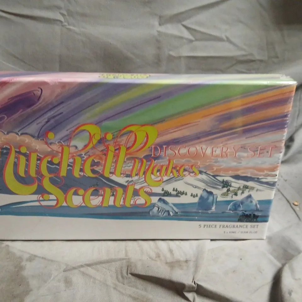 SEALED MITCHELL MAKES SCENTS DISCOVERY SET – 5 PIECE FRAGRANCE GIFT BOX