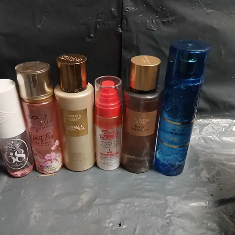 APPROXIMATELY 15 ASSORTED UNBOXED FRAGRANCES TO INCLUDE; SOL DE JANEIRO, VICTORIA'S SECRET, BAYLISS AND HARDING, AND THE SCENT RESERVE