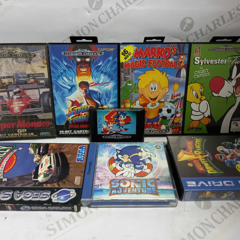 LOT OF 8 SEGA VIDEO GAMES