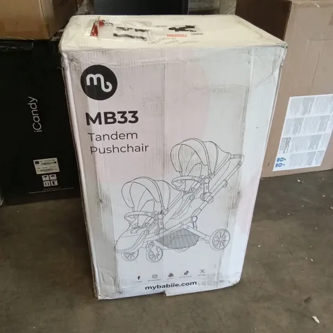 BOXED MYBABIIE MB33 TANDEM PUSHCHAIR 