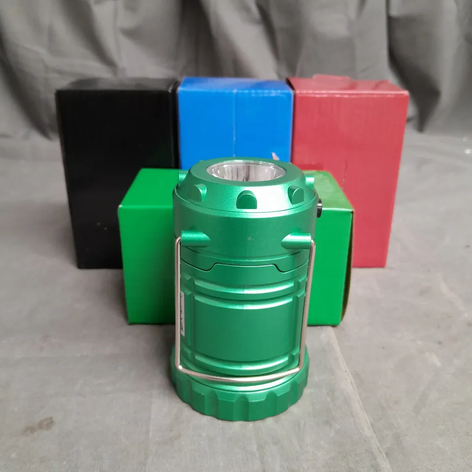 BOXED MINI COB POP UP LANTERN WITH FLASHLIGHT X4