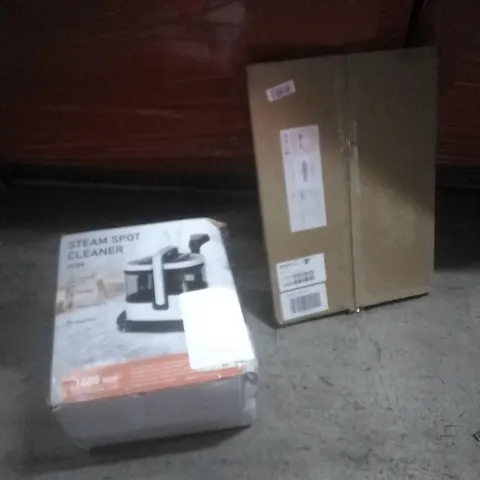 PALLET OF ASSORTED ITEMS INCLUDING- 3PC PICTURE FRAME SET, STEAM SPOT CLEANER