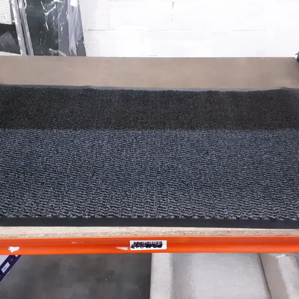 NEW GREY AND BLACK ENTRY WAY DOOR MAT  