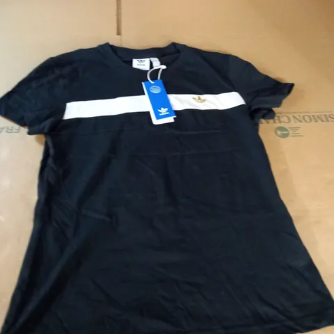 ADIDAS WOMENS TEE IN BLACK- UK 12