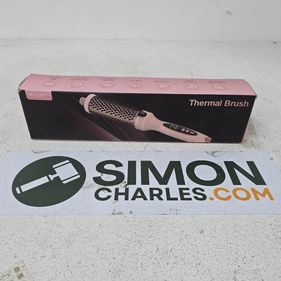 BESTOPE THERMAL HAIR BRUSH – PINK HEATED STYLING BRUSH