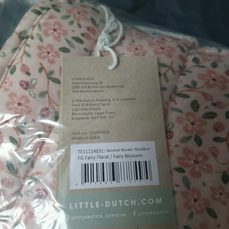 LITTLE DUTCH BASSINET BLANKET 70X100 CM – FAIRY FLORAL / FAIRY BLOSSOM