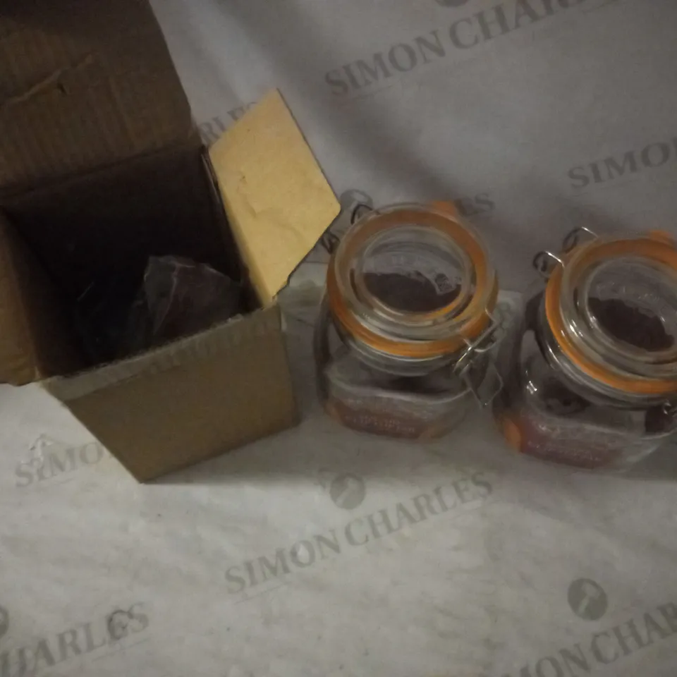 SET OF 3 CLIP TOP SQUARE JARA 1LT - BOXED RRP £24