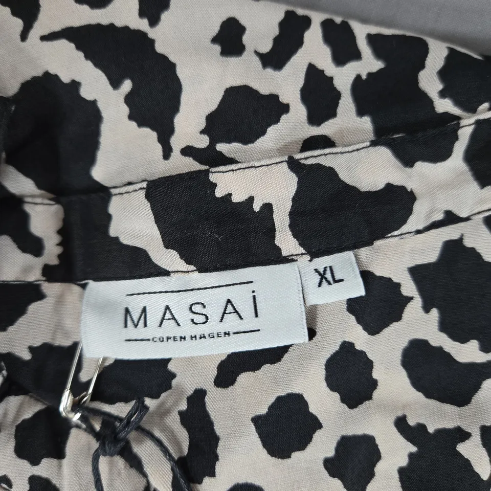 MASAI COPENHAGEN WOMEN'S ANIMAL PRINT BLOUSE, XL
