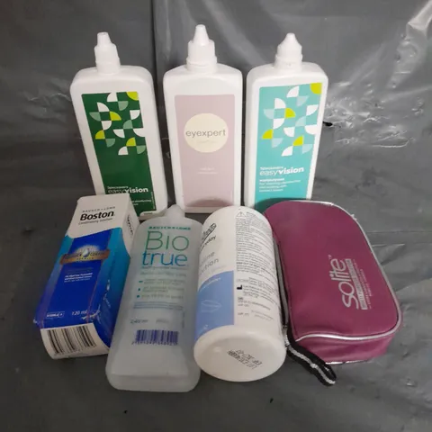 APPROXIMATELY 20 ASSORTED CONTACT LENS SOLUTIONS - COLLECTION ONLY