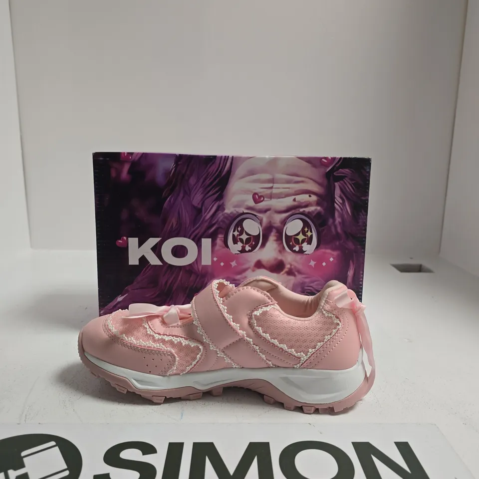 KOI ITSU LOLITA MARY JANES PINK CAKE TRAINERS WITH VELCRO STRAP – BOXED UK SIZE 6