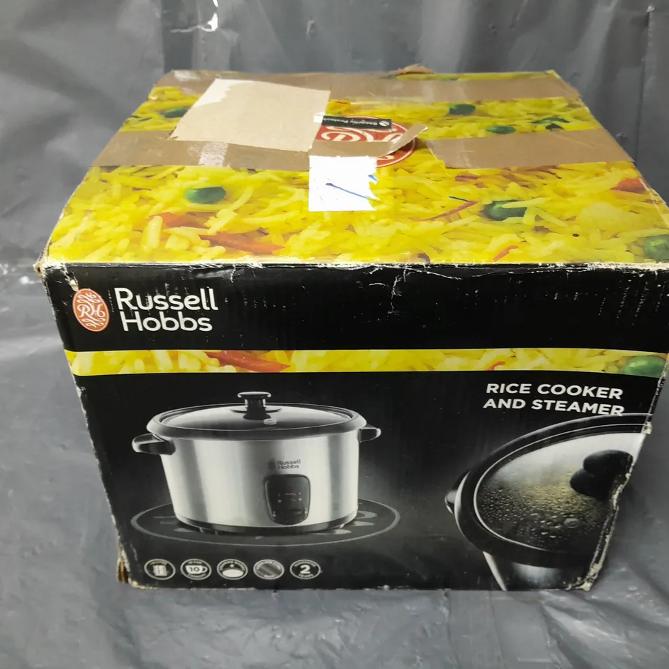 BOXED RUSSELL HOBBS RICE COOKER AND STEAMER