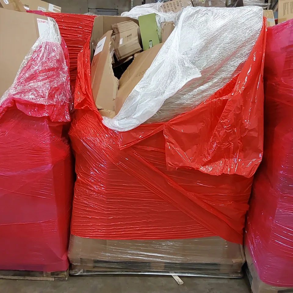 PALLET OF ASSORTED ITEMS INCLUDING: AIR FRYER, LED MIRROR, ELECTRIC BLANKET, TOILET SEAT 