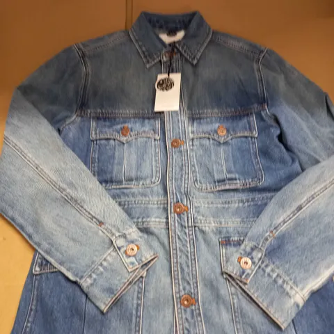 PRETTY GREEN LYNOTT DENIM JACKET SIZE M