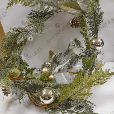 6FT CHAMPAGNE GOLD PRE LIT GARLAND