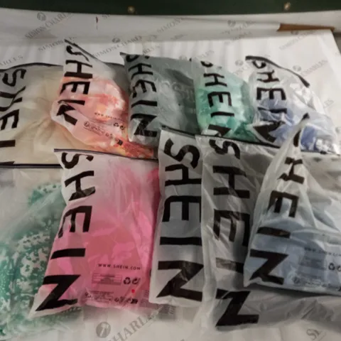 LOT OF 10 ASSORTED BAGGED SHEIN CLOTHING ITEMS - VARIOUS SIZES