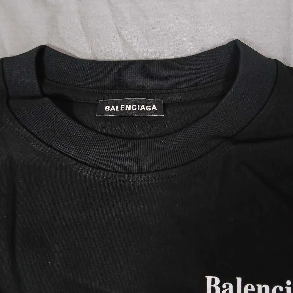 BALENCIAGA LOGO T‑SHIRT – BLACK – SIZE S