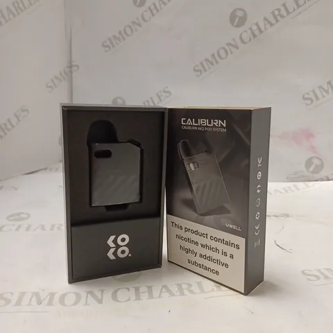 BOXED UWELL CALIBURN AK2 POD SYSTEM - CLASSIC BLACK. 