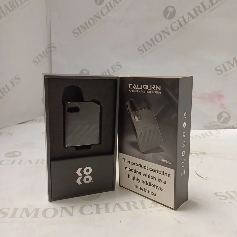 BOXED UWELL CALIBURN AK2 POD SYSTEM - CLASSIC BLACK. 