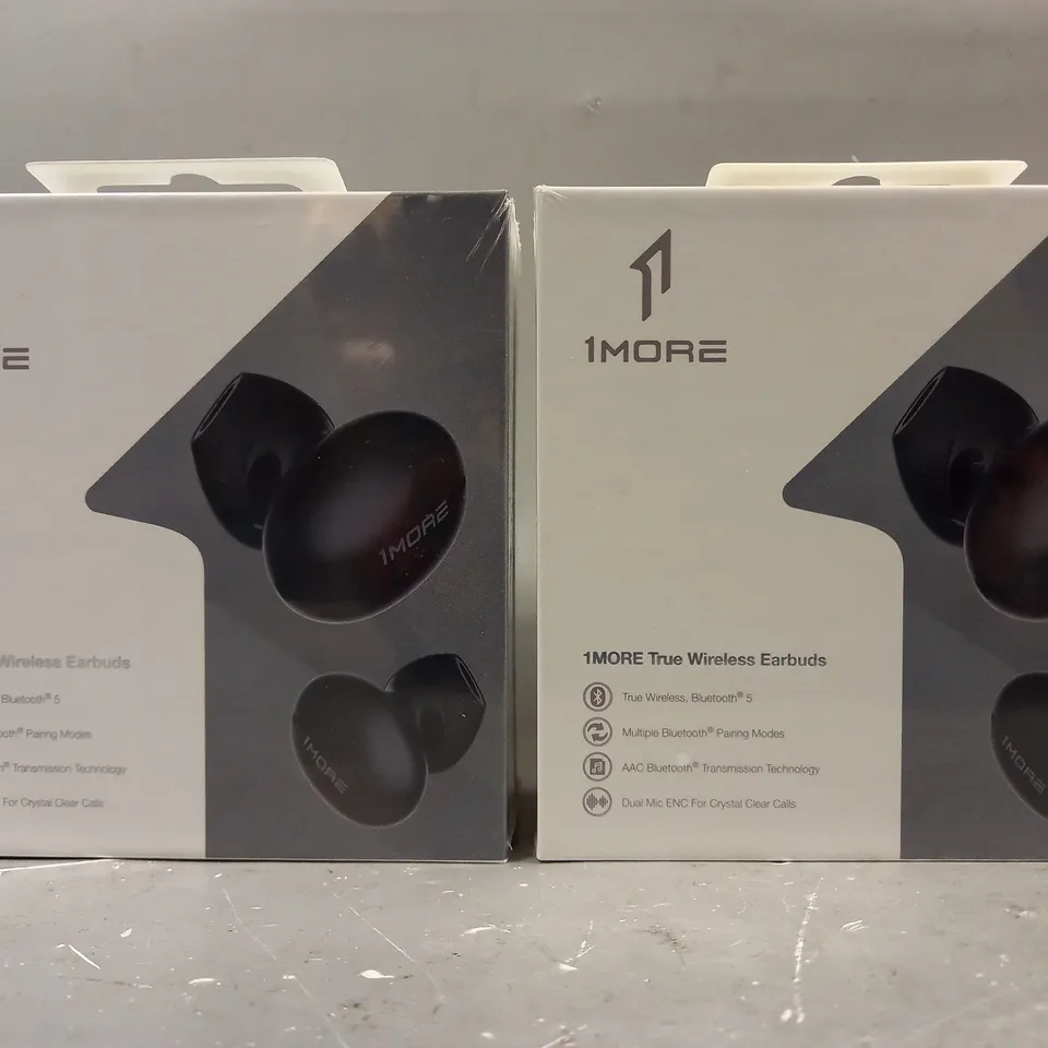 SET OF 2 1MORE ECS3001B TRUE WIRELESS EARBUDS