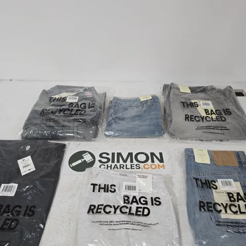 BOX OF APPROXIMATELY 20 ASSORTED COTTON ON CLOTHES INCLUDING RIO BALLOON PANTS, A DENIM TRUCKER JACKET AND PLUSH MICRO SHORTS