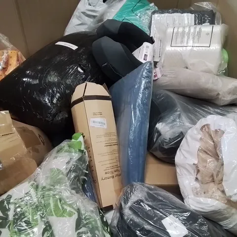 TWO LARGE BOXES OF ASSORTED BAGGED AND LOOSE SUPPORT PILLOWS ETC.