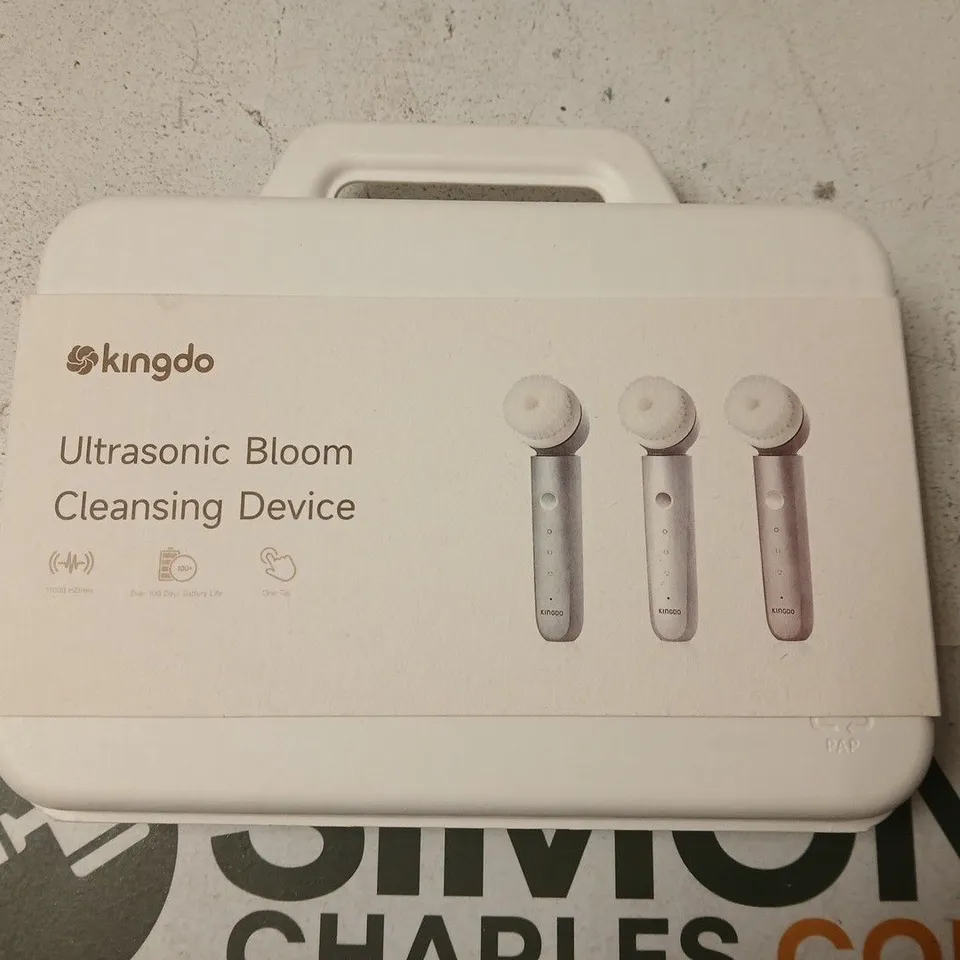 BOXED KINGDO ULTRASONIC BLOOM CLEANSING DEVICE