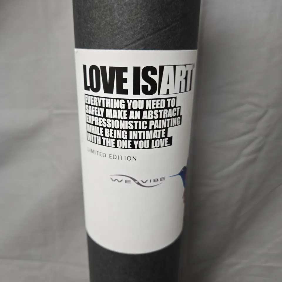 LOVE IS ART KIT – LIMITED EDITION DIY ABSTRACT COUPLES PAINTING KIT WITH CANVAS & PAINT