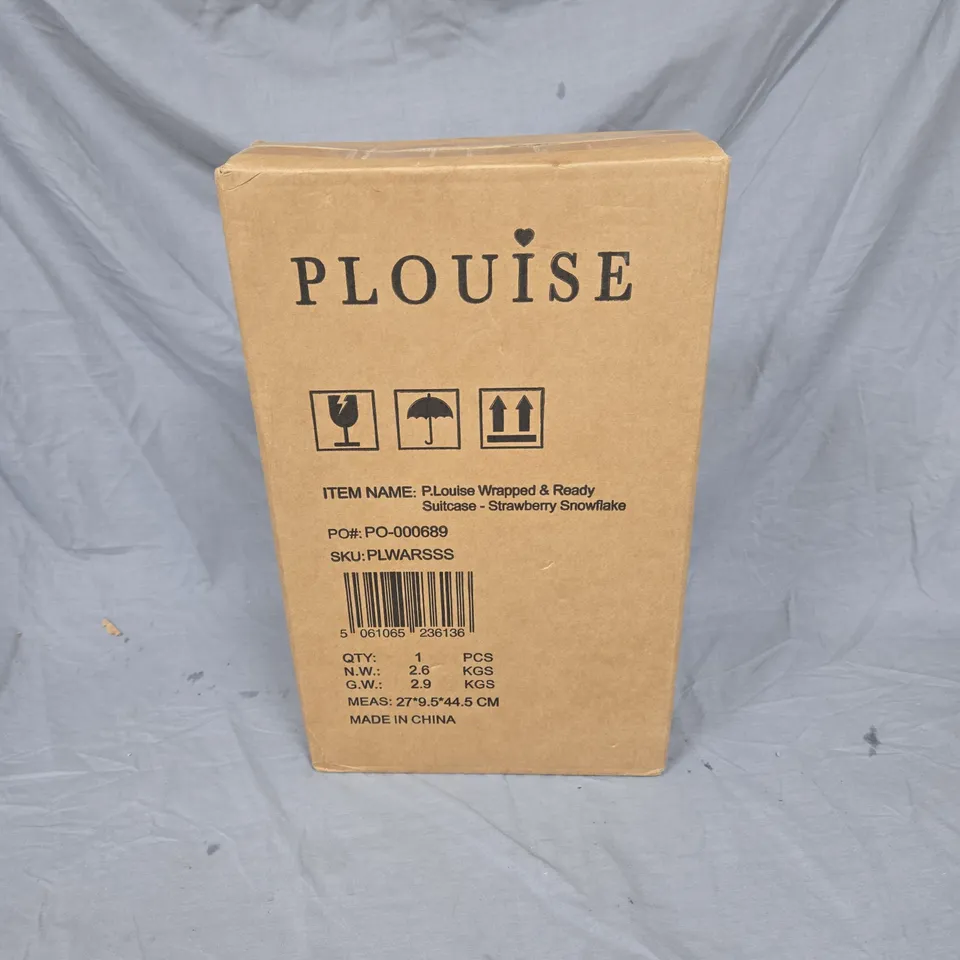 P LOUISE WRAPPED & READY SUITCASE – STRAWBERRY SNOWFLAKE 