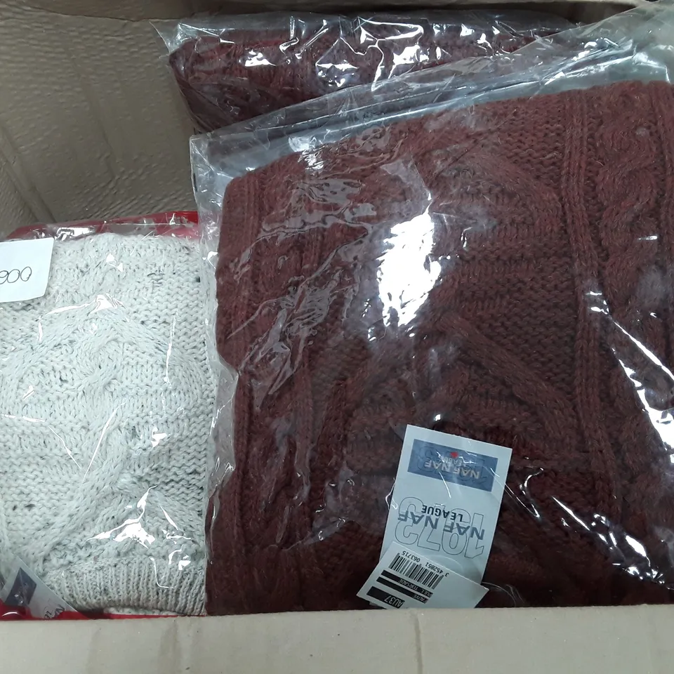 LOT OF APPROXIMATELY 14 NAF NAF JUMPERS - SIZE UNSPECIFIED 