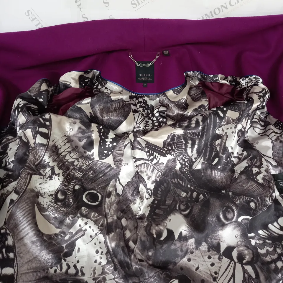 TED BAKER LONDON OCCASSIONAL COAT SIZE 3