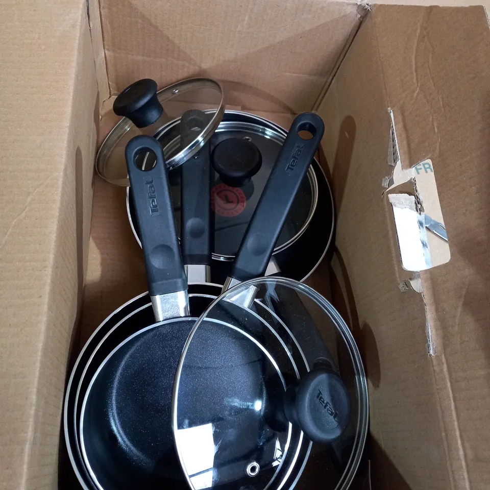 TEFAL ESSENTIAL COOKWARE SET