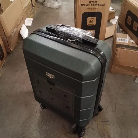 BOXED LUGG 15" JETSET TRAVEL CABIN BAG - ARMY GREEN